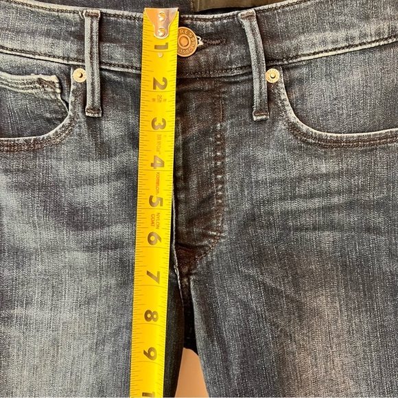 Express Legging Jeans Mid Rise Dark Wash Womens Size 4 R Low Rise Skinny - Picture 5 of 8